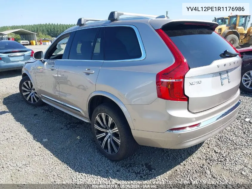 2024 Volvo Xc90 B5 Plus Bright Theme VIN: YV4L12PE1R1176986 Lot: 40036379