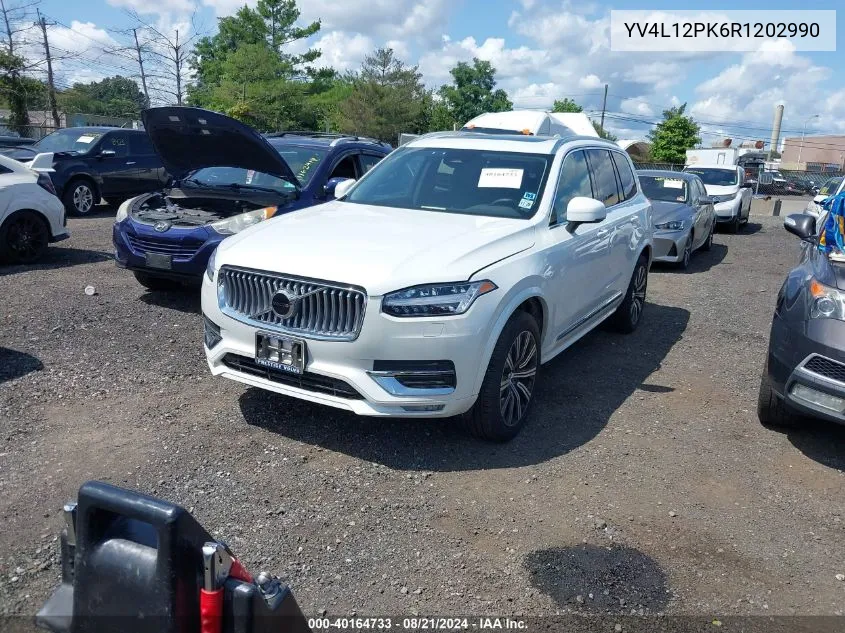 2024 Volvo Xc90 Core VIN: YV4L12PK6R1202990 Lot: 40164733