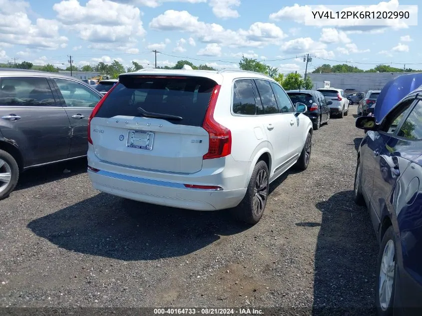 2024 Volvo Xc90 Core VIN: YV4L12PK6R1202990 Lot: 40164733