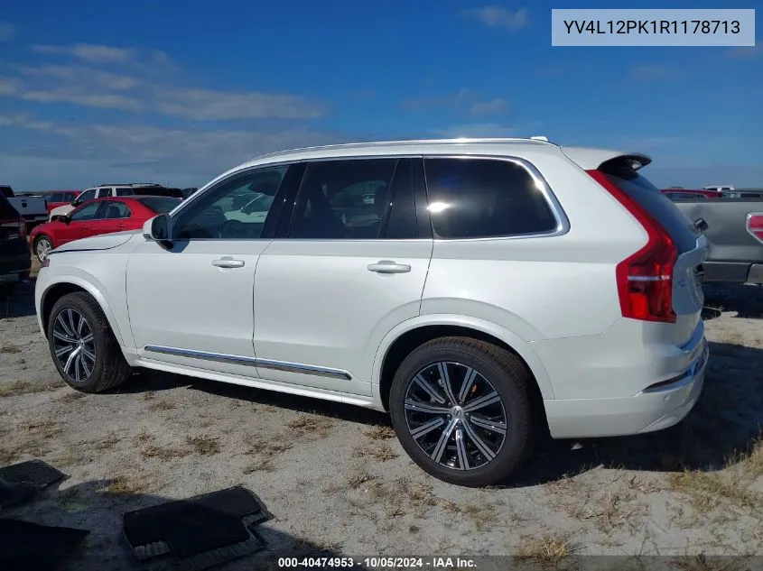 2024 Volvo Xc90 Core VIN: YV4L12PK1R1178713 Lot: 40474953