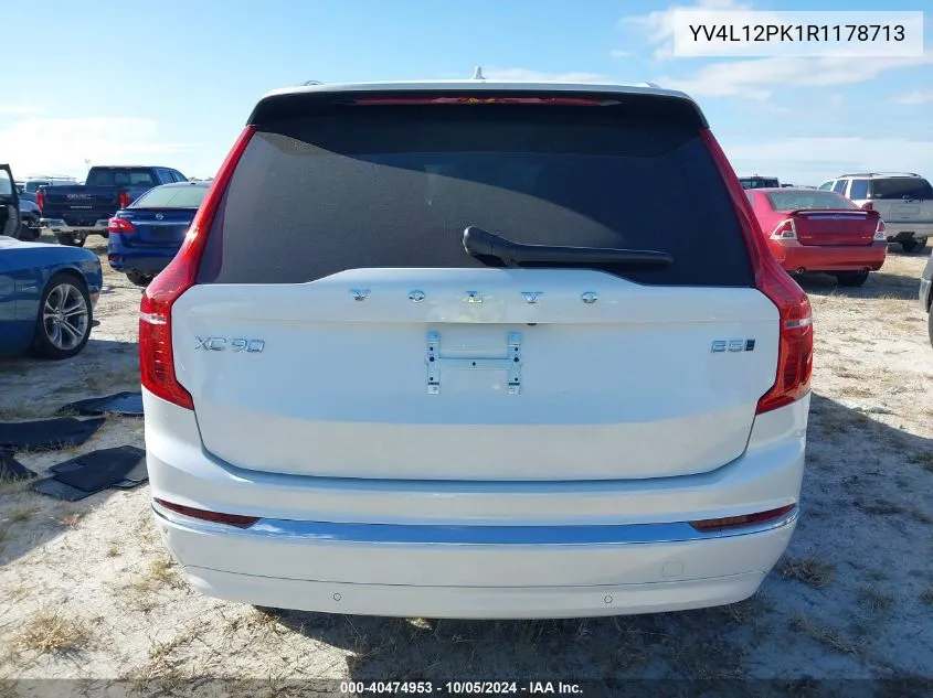 2024 Volvo Xc90 Core VIN: YV4L12PK1R1178713 Lot: 40474953