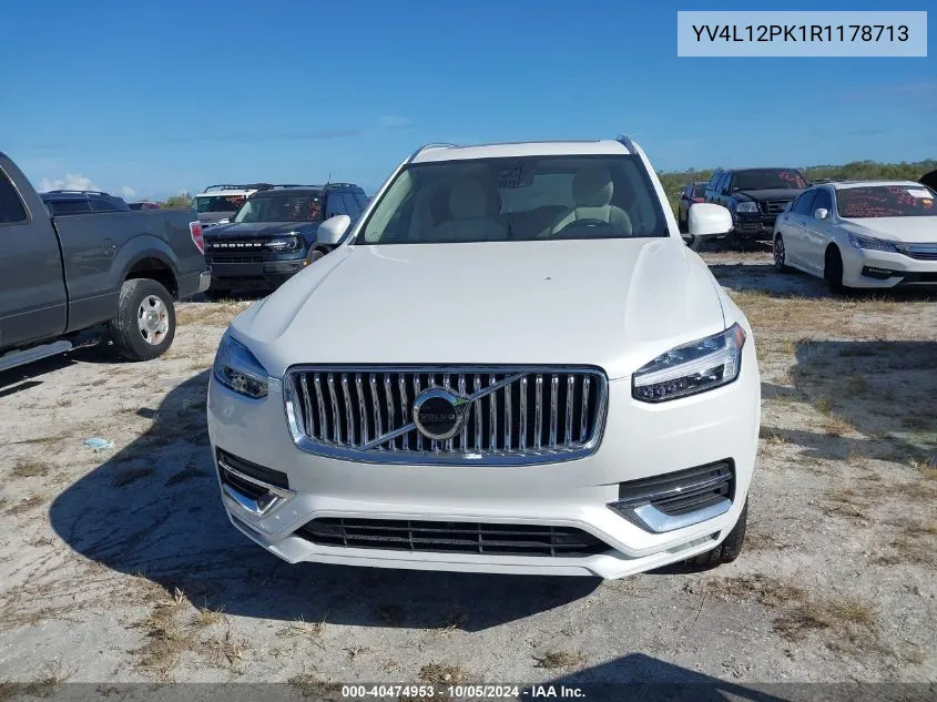 2024 Volvo Xc90 Core VIN: YV4L12PK1R1178713 Lot: 40474953