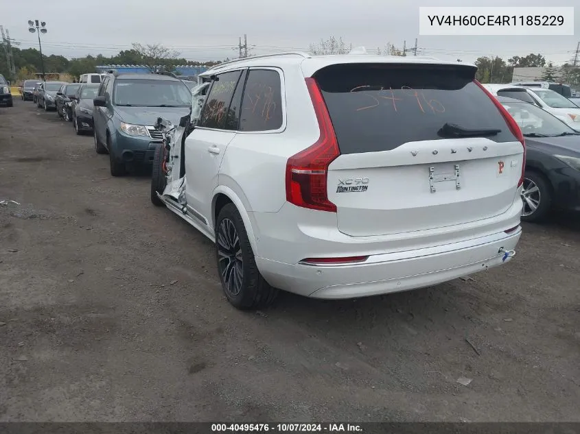 2024 Volvo Xc90 Plus VIN: YV4H60CE4R1185229 Lot: 40495476