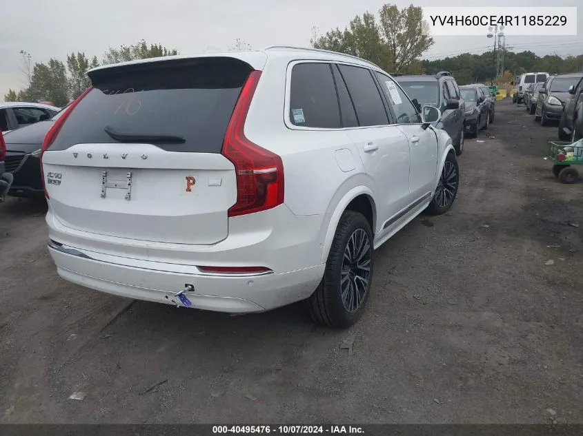 2024 Volvo Xc90 Plus VIN: YV4H60CE4R1185229 Lot: 40495476