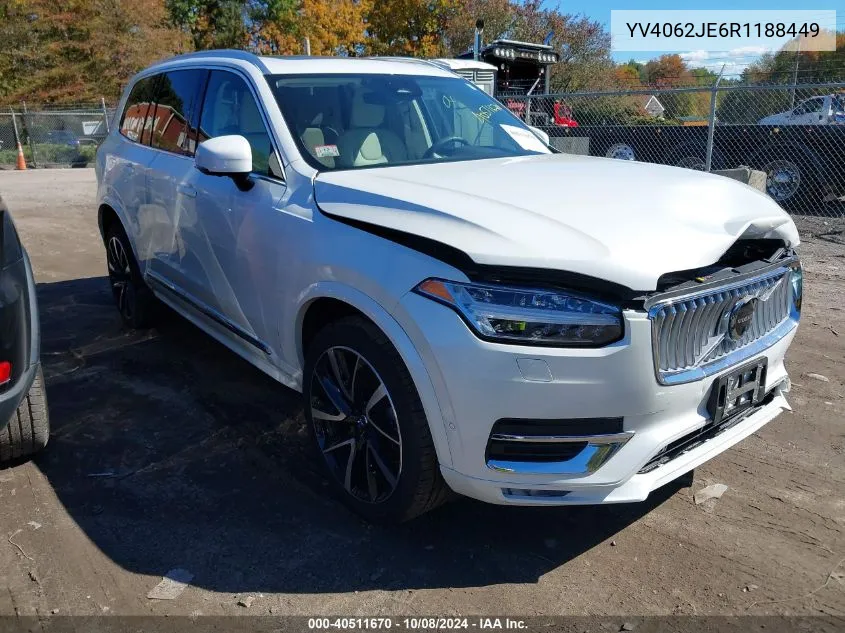 2024 Volvo Xc90 B6 Plus Bright Theme 6-Seater VIN: YV4062JE6R1188449 Lot: 40511670