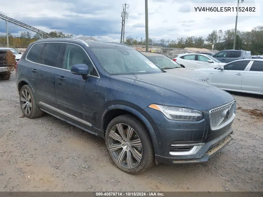 2024 Volvo Xc90 Recharge Plug-In Hybrid T8 Plus 6-Seater VIN: YV4H60LE5R1152482 Lot: 40578714