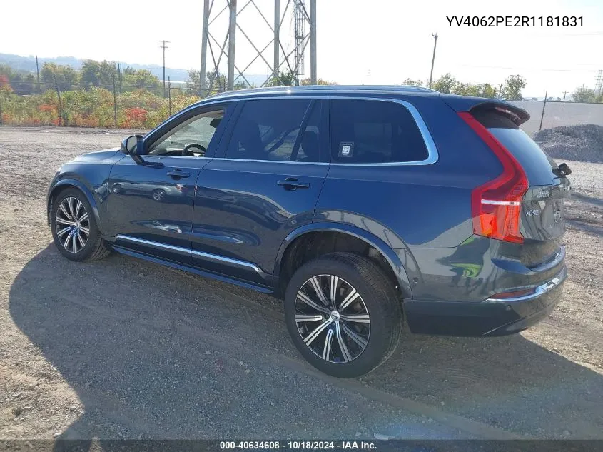 2024 Volvo Xc90 B6 Plus Bright Theme 7-Seater VIN: YV4062PE2R1181831 Lot: 40634608