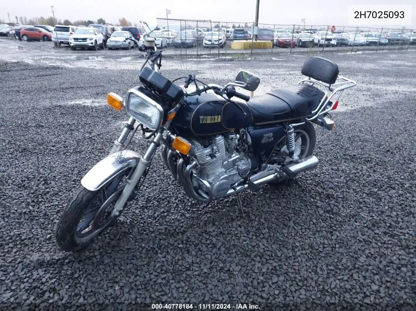 1979 Yamaha 1100 VIN: 2H7025093 Lot: 40778184