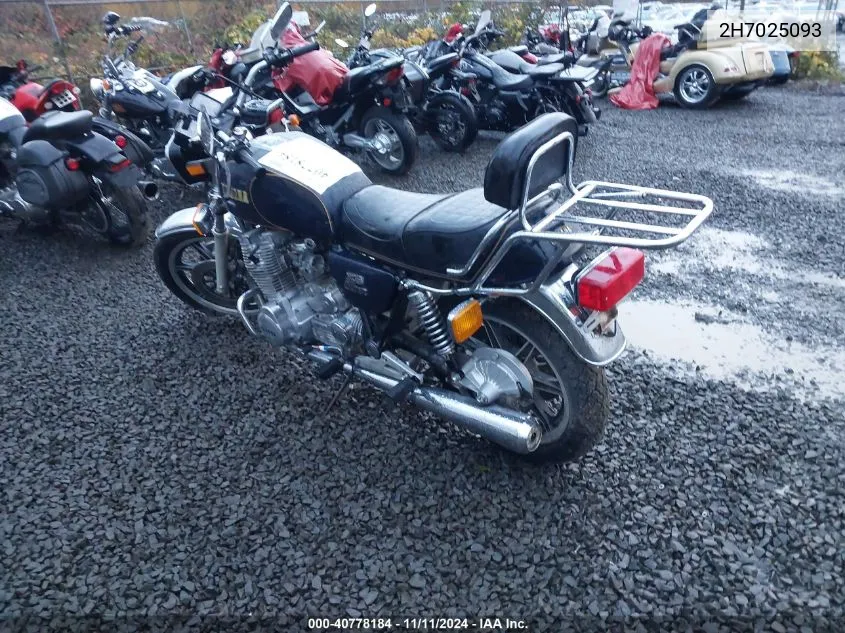 1979 Yamaha 1100 VIN: 2H7025093 Lot: 40778184