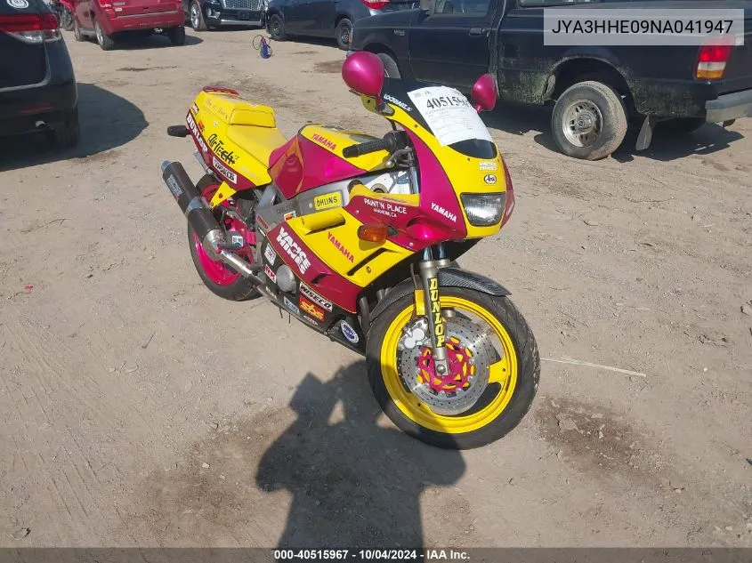 1992 Yamaha Fzr600 R VIN: JYA3HHE09NA041947 Lot: 40515967