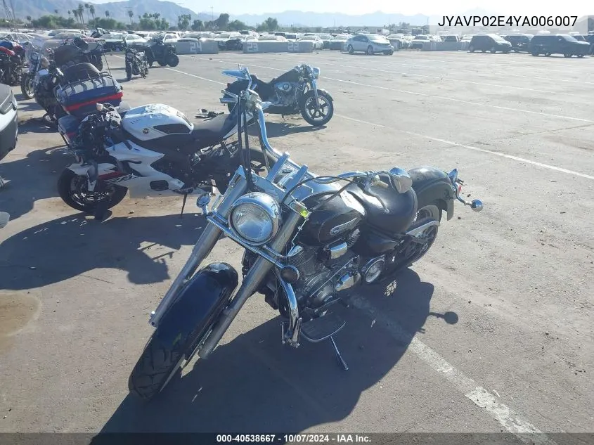 2000 Yamaha Xv1600 Al VIN: JYAVP02E4YA006007 Lot: 40538667