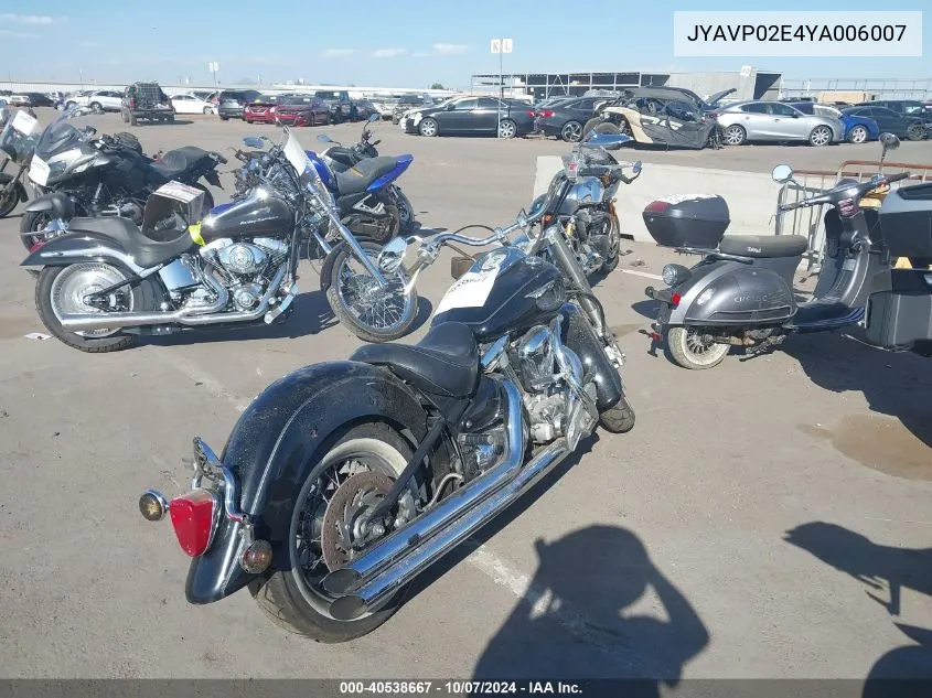 2000 Yamaha Xv1600 Al VIN: JYAVP02E4YA006007 Lot: 40538667