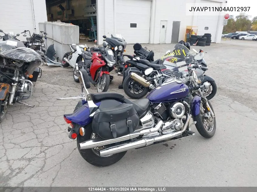 2004 Yamaha VIN: JYAVP11N04A012937 Lot: 12144424