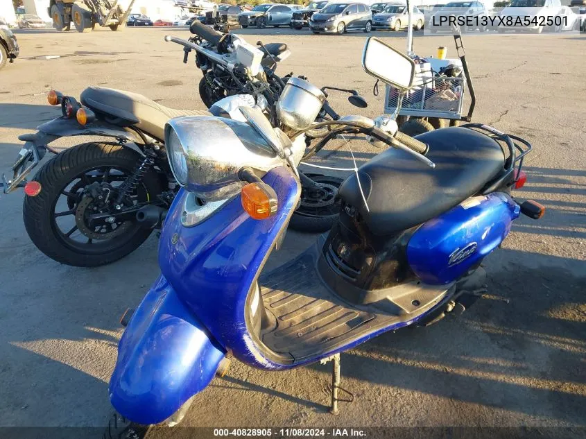 2008 Yamaha Yj125 VIN: LPRSE13YX8A542501 Lot: 40828905