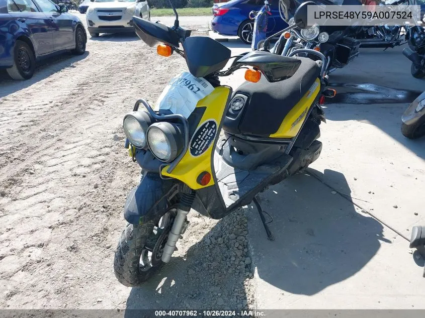 2009 Yamaha Yw125 VIN: LPRSE48Y59A007524 Lot: 40707962