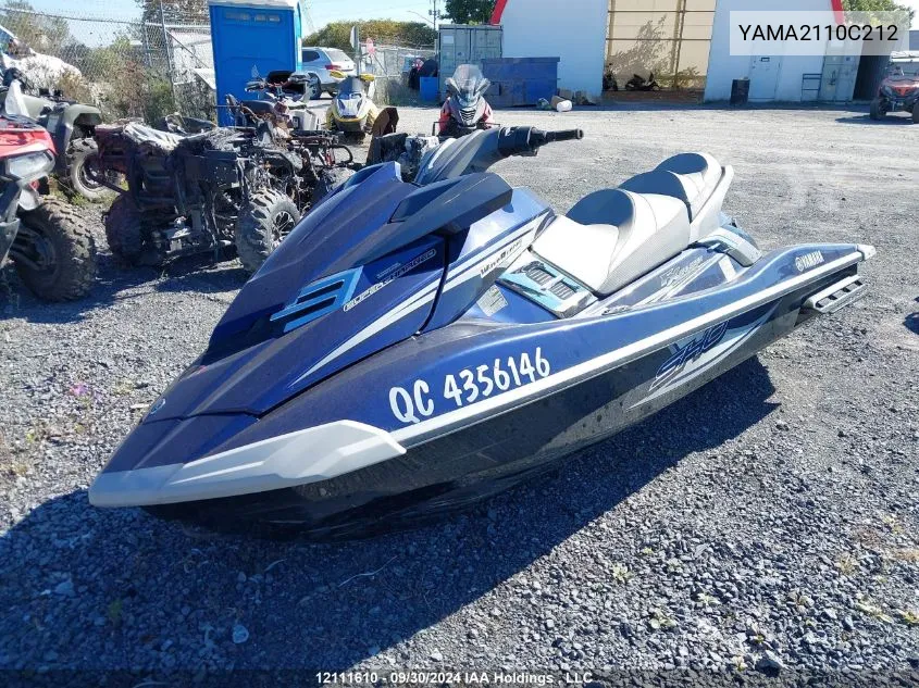 2012 Yamaha Seadoo Vc1800-Sa VIN: YAMA2110C212 Lot: 12111610