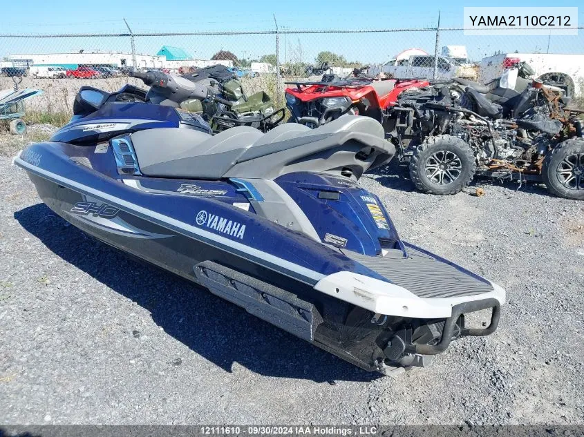 2012 Yamaha Seadoo Vc1800-Sa VIN: YAMA2110C212 Lot: 12111610