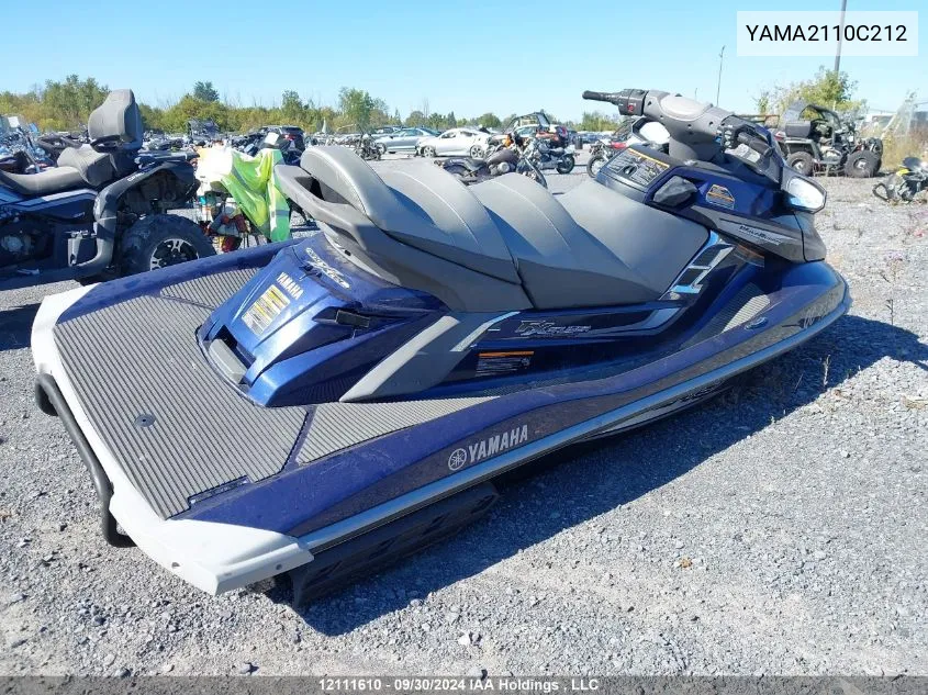 2012 Yamaha Seadoo Vc1800-Sa VIN: YAMA2110C212 Lot: 12111610