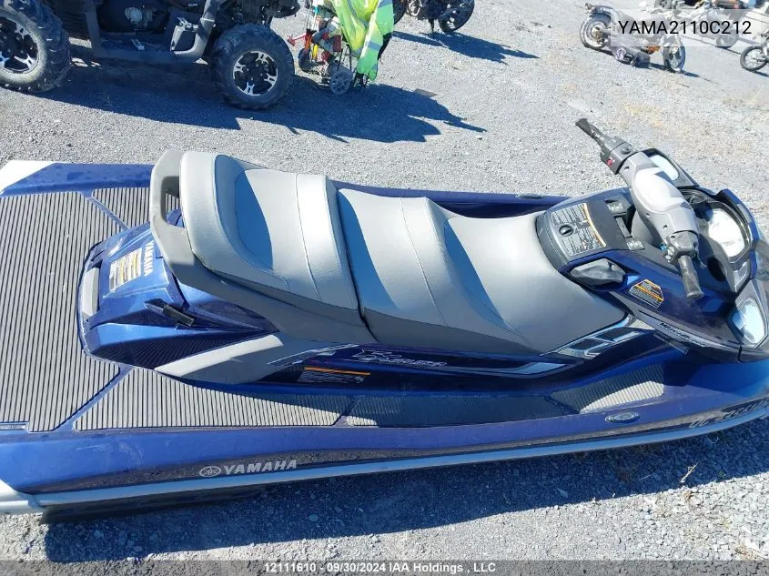 2012 Yamaha Seadoo Vc1800-Sa VIN: YAMA2110C212 Lot: 12111610