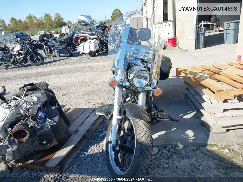 2012 Yamaha Xvs950 A/Ct VIN: JYAVN01EXCA014693 Lot: 40492856