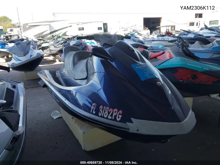 2012 Yamaha Vx VIN: YAM2306K112 Lot: 40659720