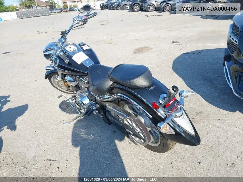 2013 Yamaha Xv1900 A VIN: JYAVP21N4DA000456 Lot: 12081028