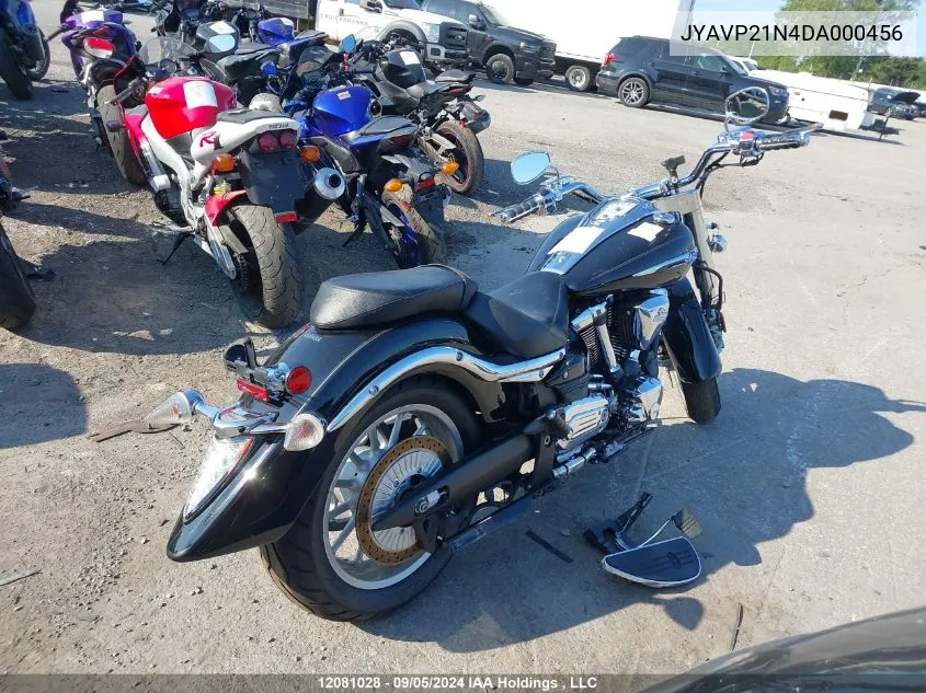 2013 Yamaha Xv1900 A VIN: JYAVP21N4DA000456 Lot: 12081028