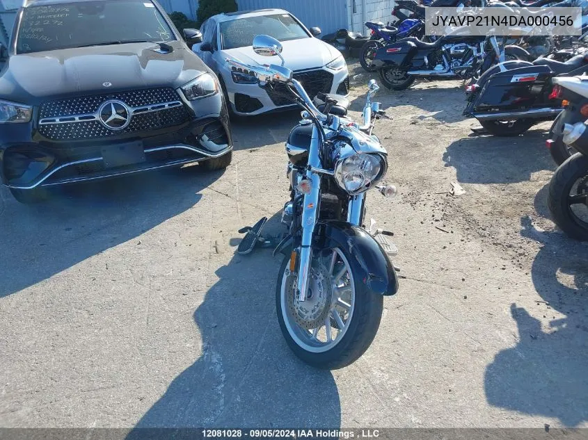 2013 Yamaha Xv1900 A VIN: JYAVP21N4DA000456 Lot: 12081028