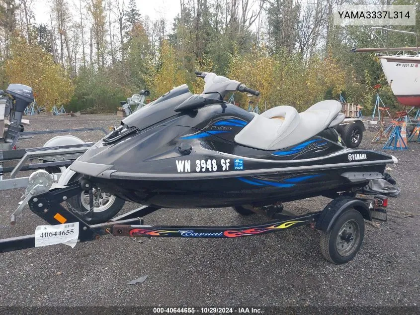 2014 Yamaha Personal Watercraft VIN: YAMA3337L314 Lot: 40644655