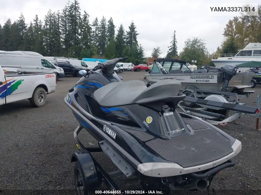 2014 Yamaha Personal Watercraft VIN: YAMA3337L314 Lot: 40644655