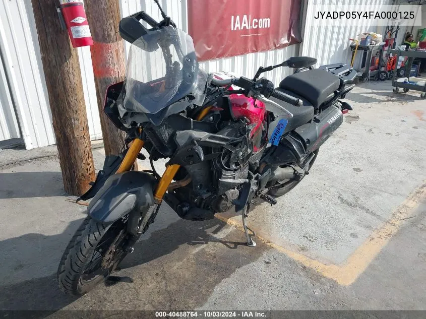 2015 Yamaha Xt1200Ze VIN: JYADP05Y4FA000125 Lot: 40488764