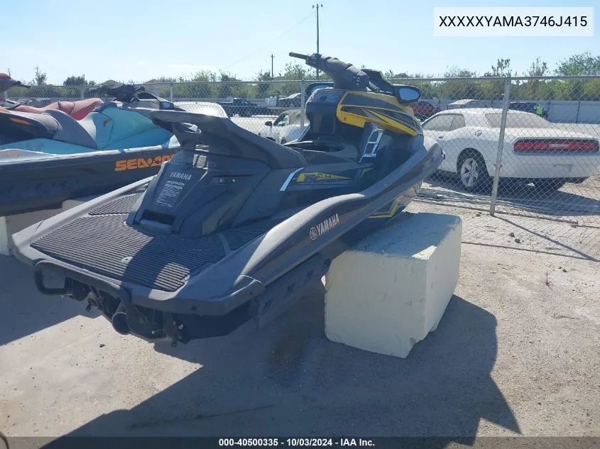 2015 Yamaha Fx Cruiser VIN: XXXXXYAMA3746J415 Lot: 40500335