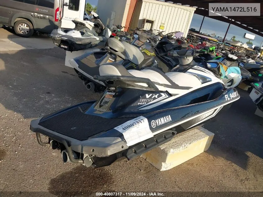 2016 Yamaha Other VIN: YAMA1472L516 Lot: 40807317