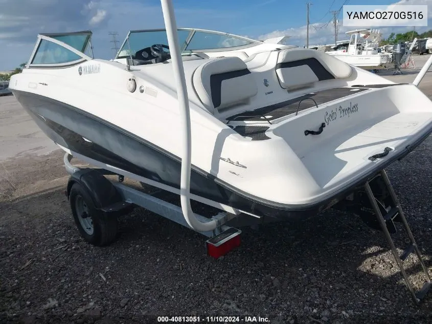 2016 Yamaha Other VIN: YAMCO270G516 Lot: 40813051