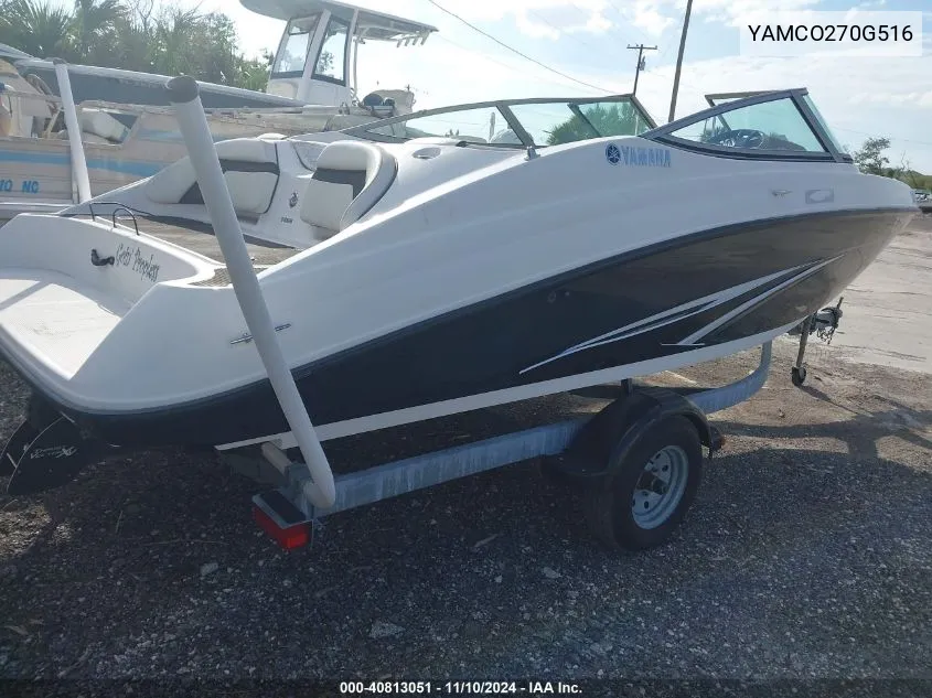 2016 Yamaha Other VIN: YAMCO270G516 Lot: 40813051