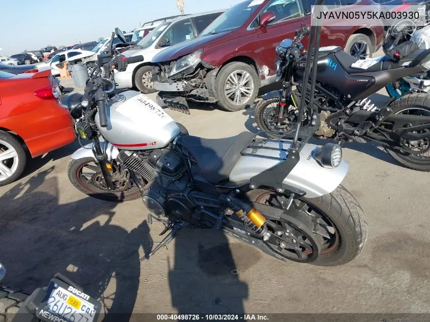 2019 Yamaha Xvs950 Cu/Cuc VIN: JYAVN05Y5KA003930 Lot: 40498726