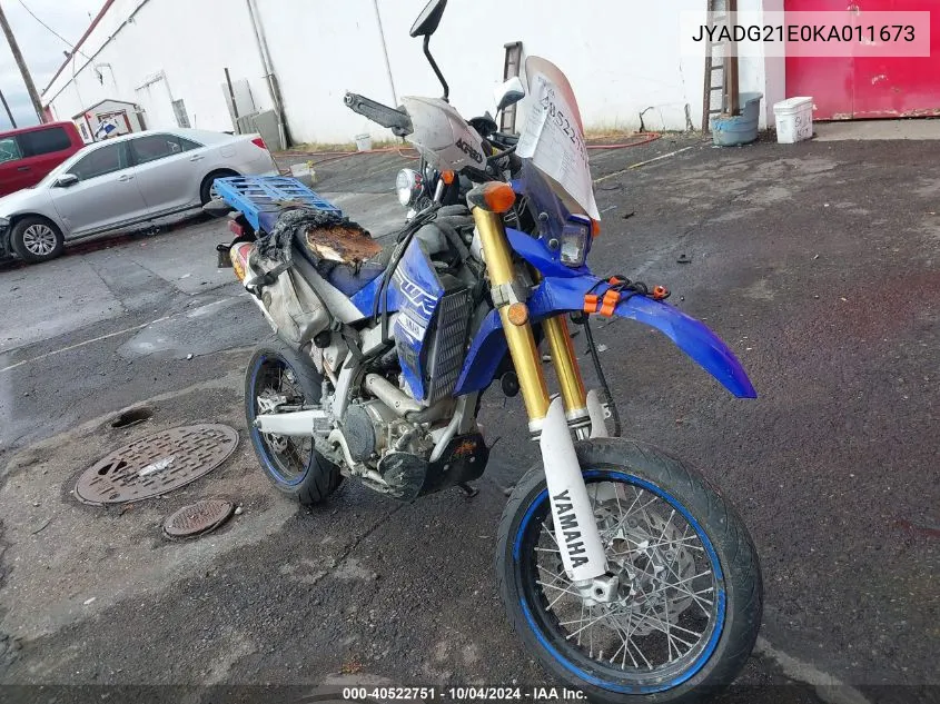 JYADG21E0KA011673 2019 Yamaha Wr250 R