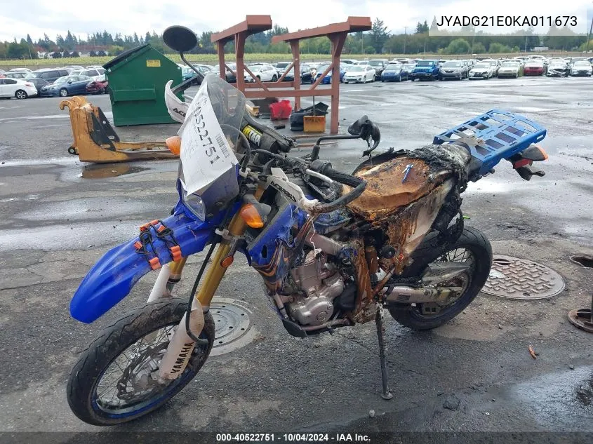 JYADG21E0KA011673 2019 Yamaha Wr250 R