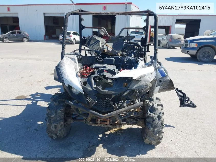 5Y4AN27Y9KA102415 2019 Yamaha Yxe850