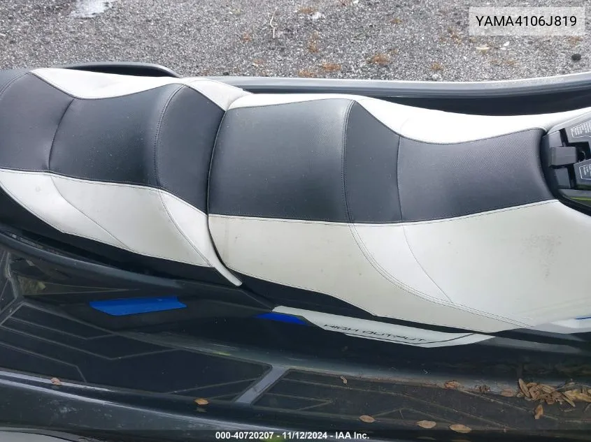 2019 Yamaha Fx Cruiser VIN: YAMA4106J819 Lot: 40720207