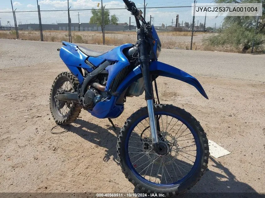 JYACJ2537LA001004 2020 Yamaha Wr450 F