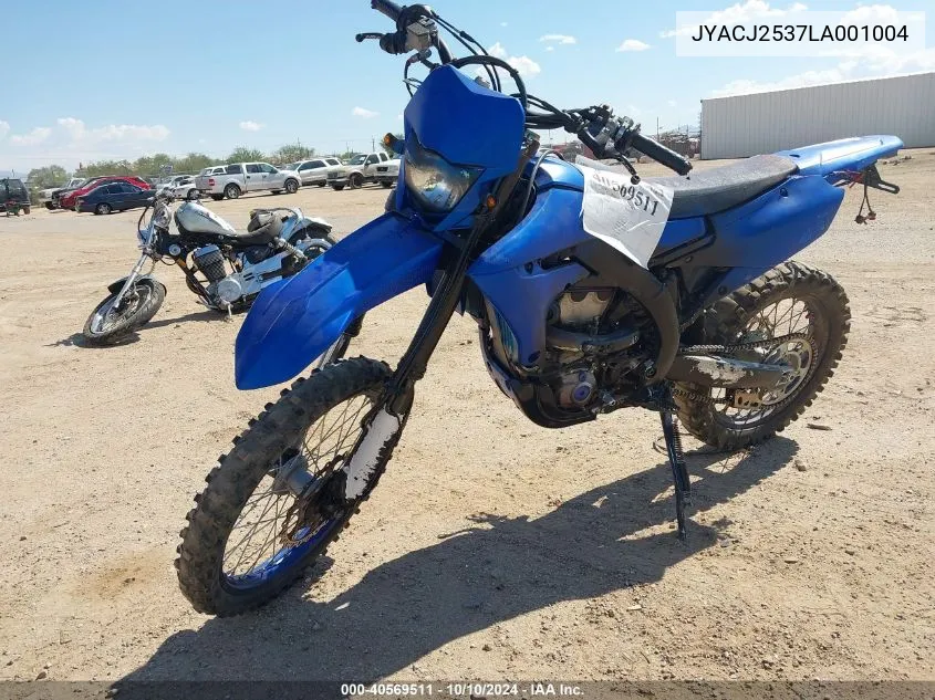 2020 Yamaha Wr450 F VIN: JYACJ2537LA001004 Lot: 40569511