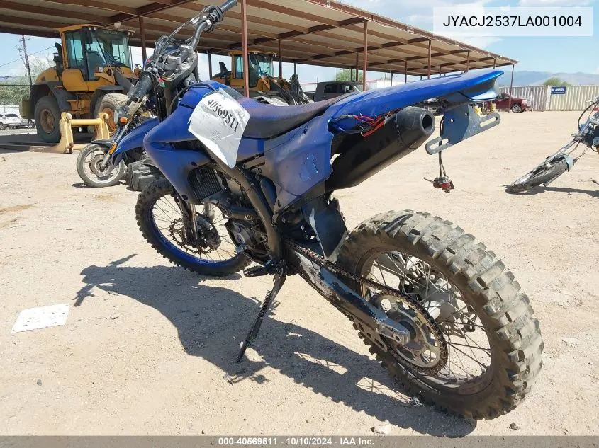 JYACJ2537LA001004 2020 Yamaha Wr450 F