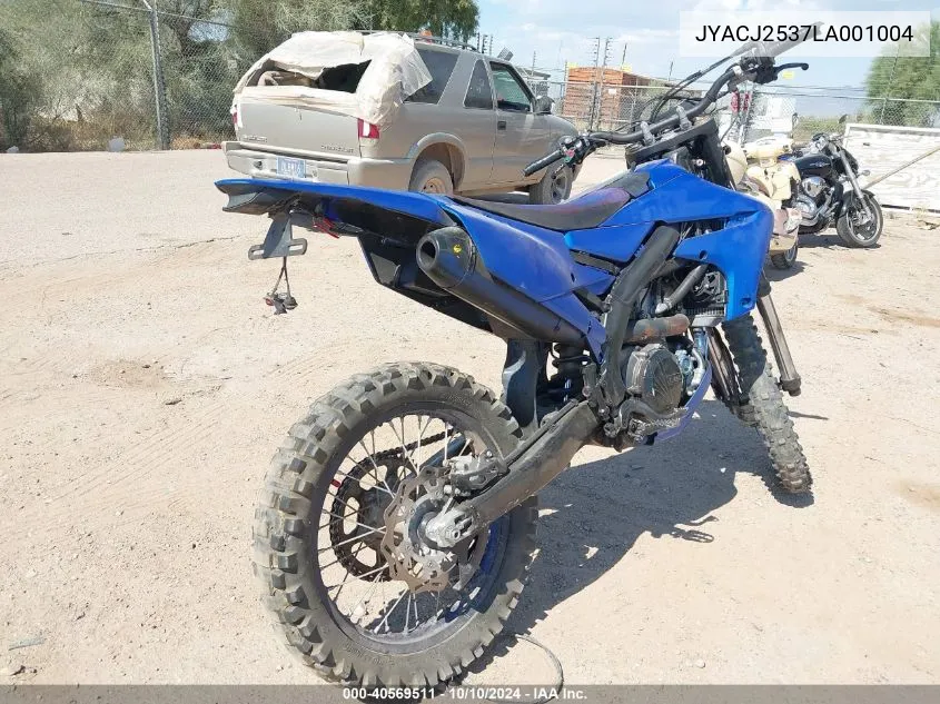 JYACJ2537LA001004 2020 Yamaha Wr450 F