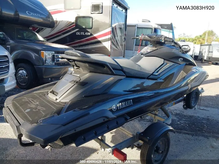 2020 Yamaha Fx Cruiser VIN: YAMA3083H920 Lot: 40690428