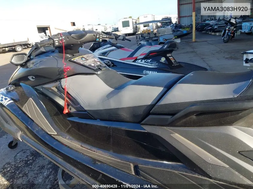 2020 Yamaha Fx Cruiser VIN: YAMA3083H920 Lot: 40690428