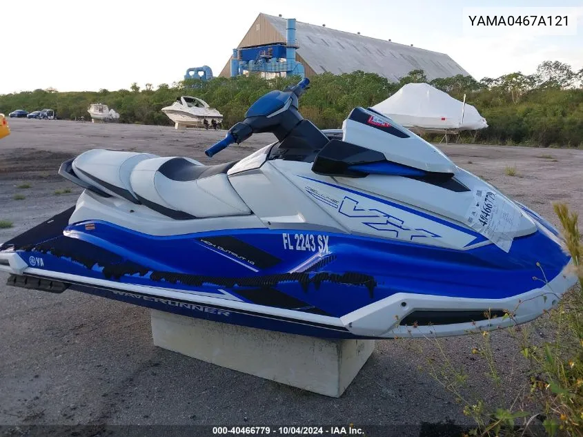 2021 Yamaha Vx Deluxe VIN: YAMA0467A121 Lot: 40466779