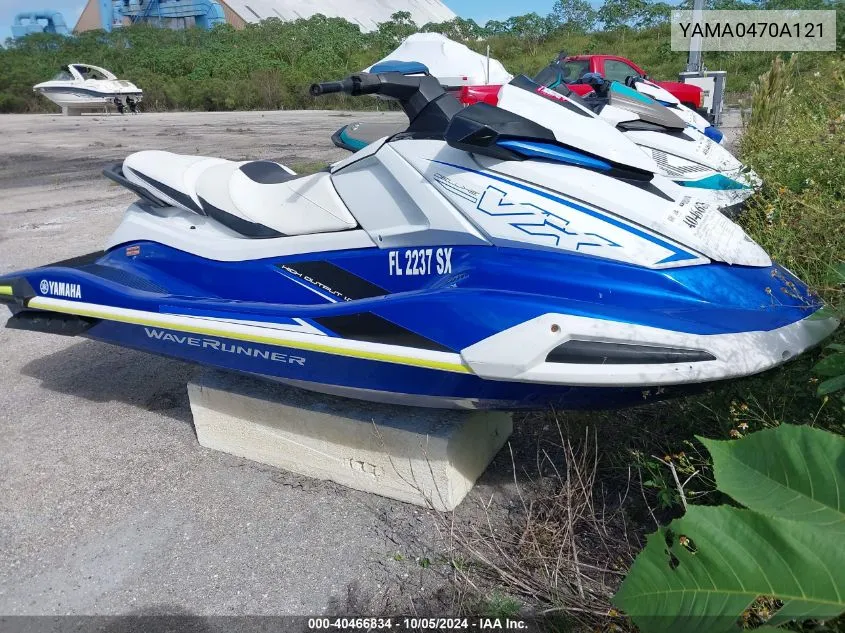 2021 Yamaha Vx Deluxe VIN: YAMA0470A121 Lot: 40466834