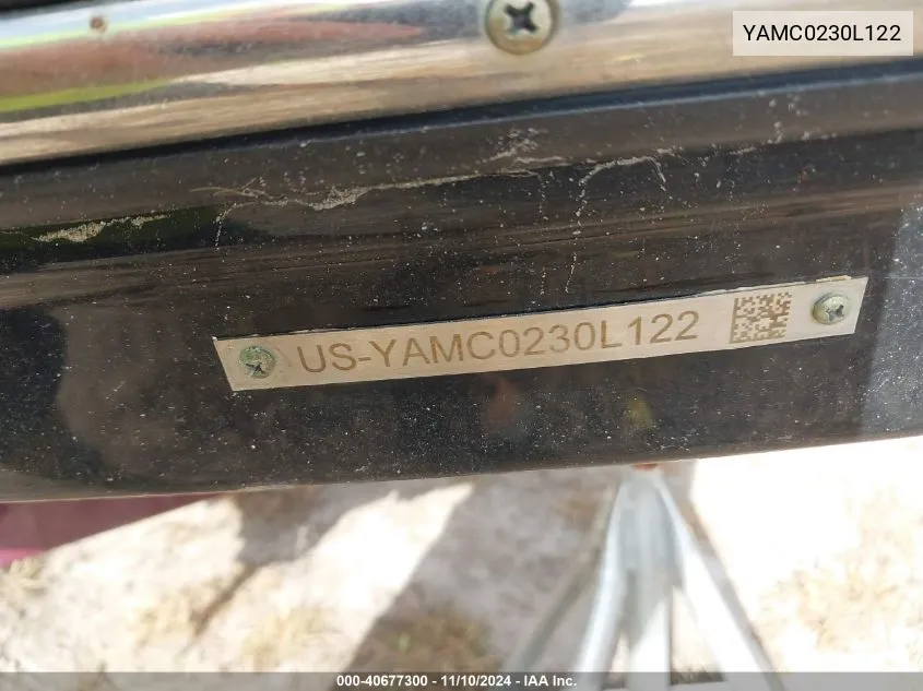 2022 Yamaha Other VIN: YAMC0230L122 Lot: 40677300