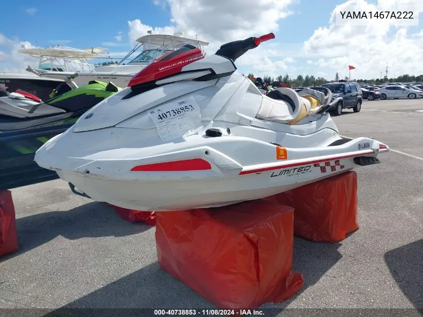 2022 Yamaha Vx Limited VIN: YAMA1467A222 Lot: 40738853